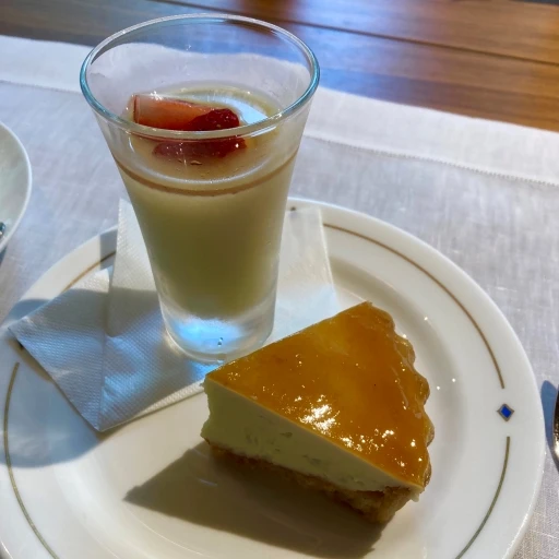 豆花と豆乳を使ったヴィーガンチーズケーキ