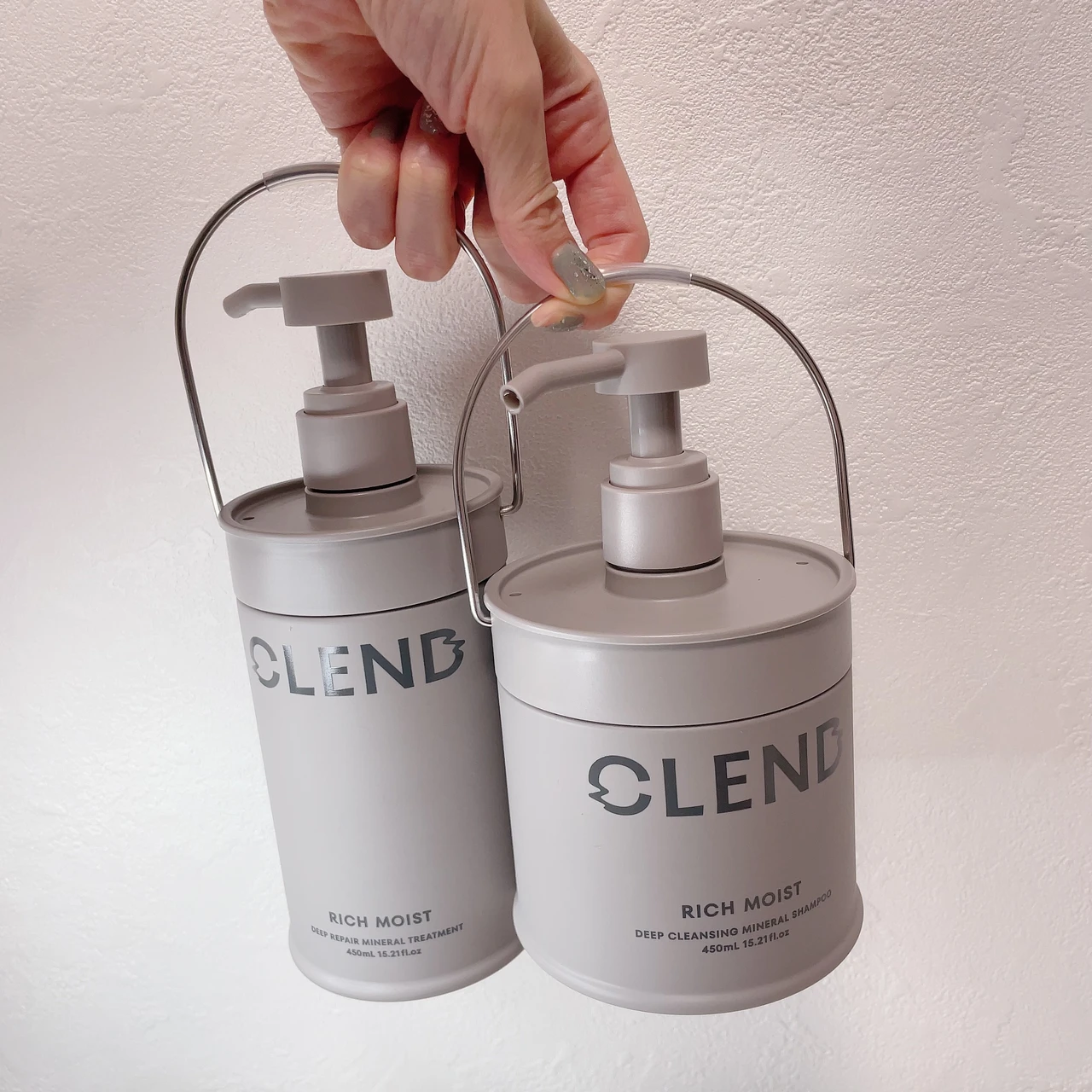 CLEND(クレンド )／リッチモイスト ディープクレンジング ミネラル シャンプー＆リッチモイスト ディープリペア ミネラル トリートメント