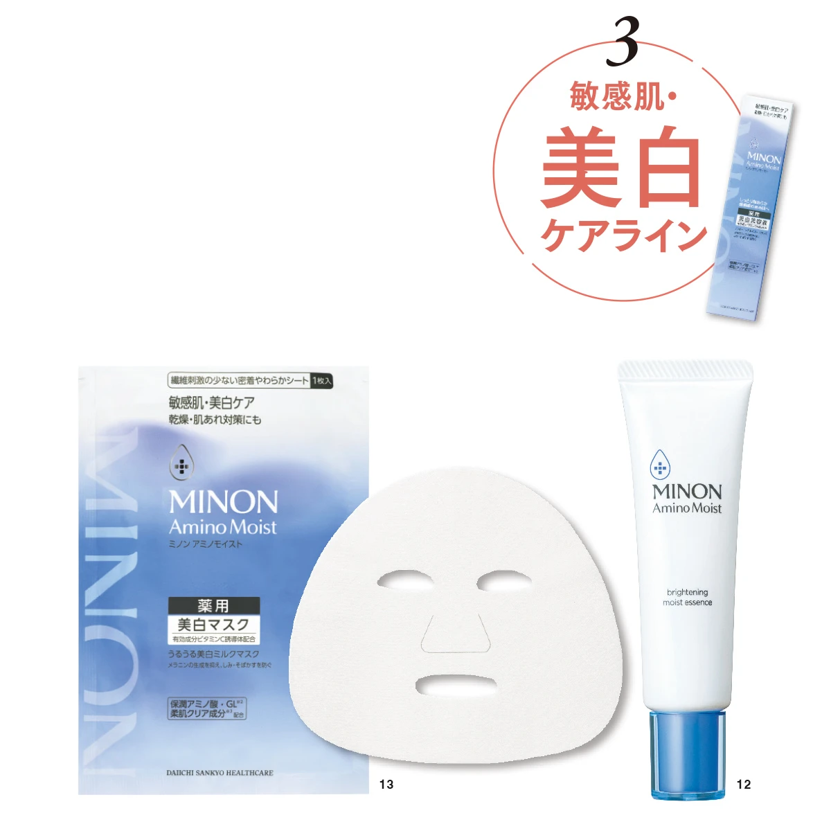 敏感肌・美白ケアライン ミノン