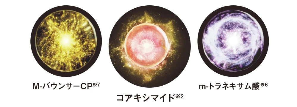 独自成分コアキシマイド　資生堂社が誇るオールスター美容成分