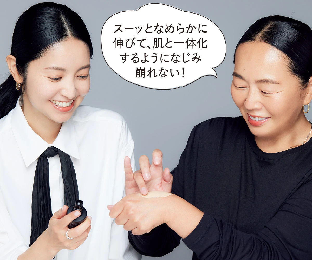 人気エディターとヘア&メイクが感動、素肌化けファンデ第二弾! 今、なりたいのは心地よく、晴れわたる肌_8