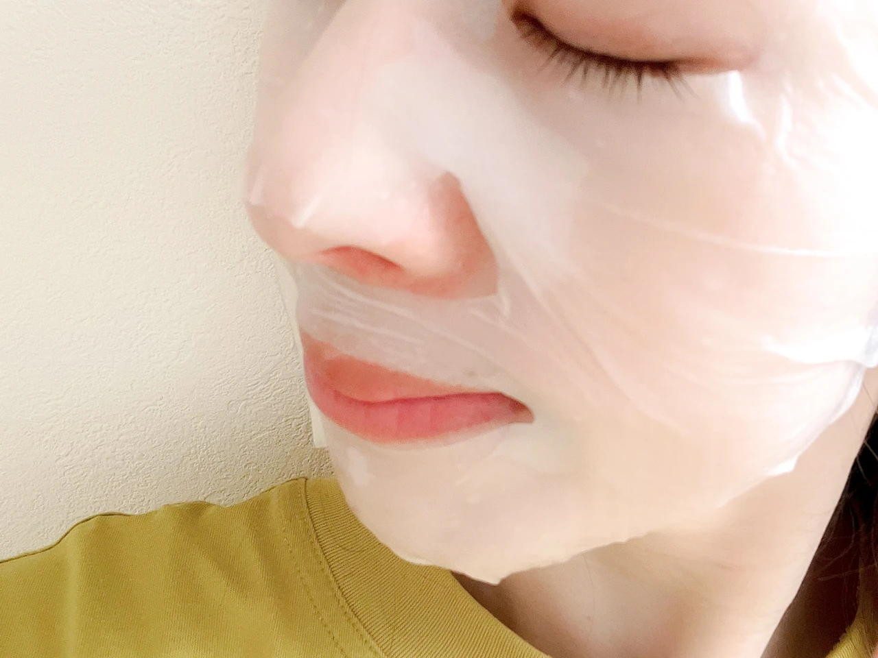 フェイスマスク着用