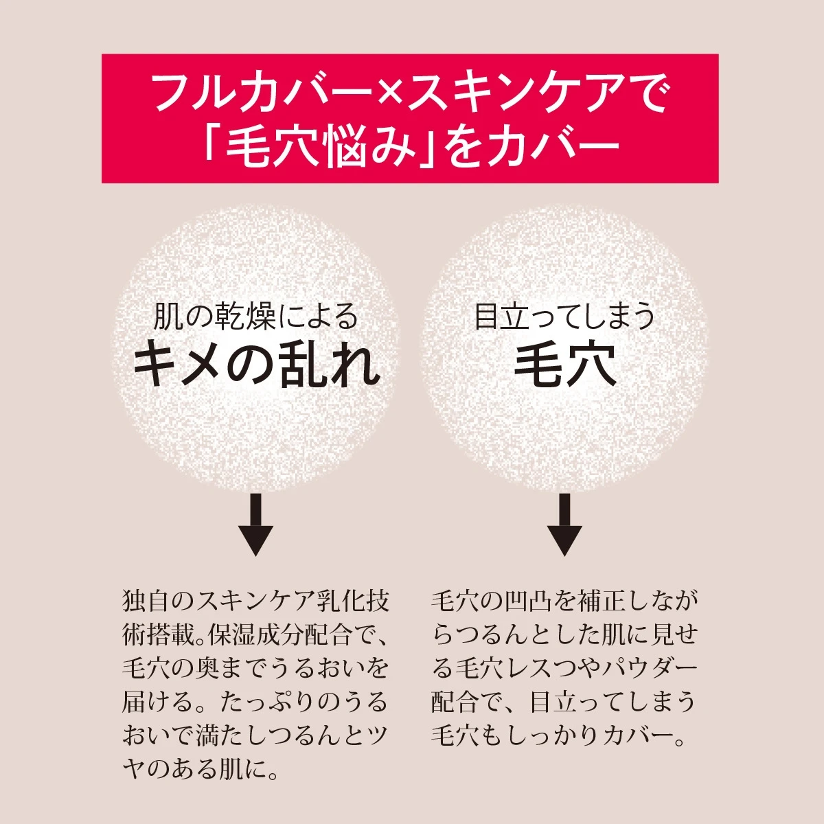 マキアージュ 毛穴キメの乱れ