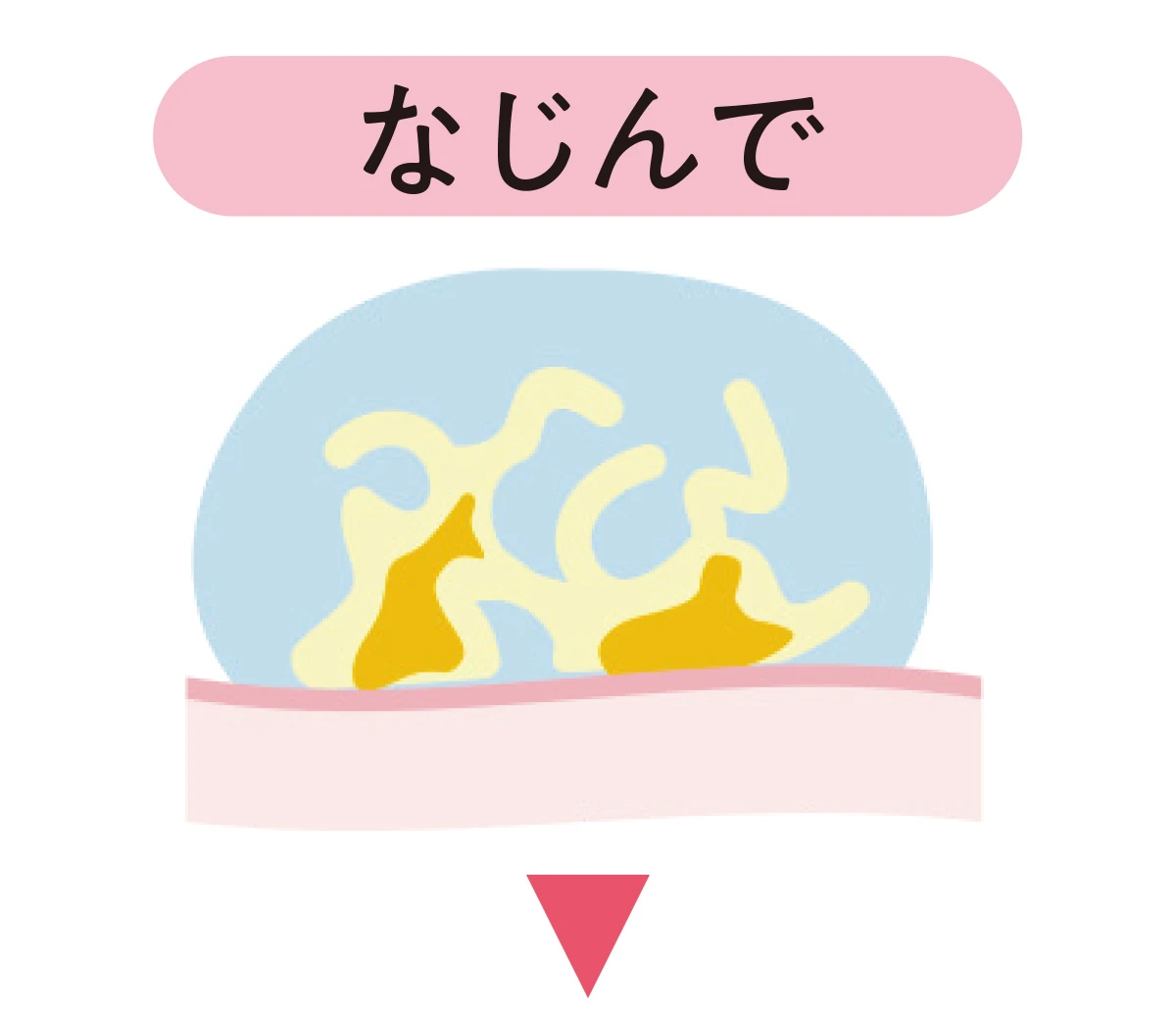 クレンジング イメージ➁ なじませる