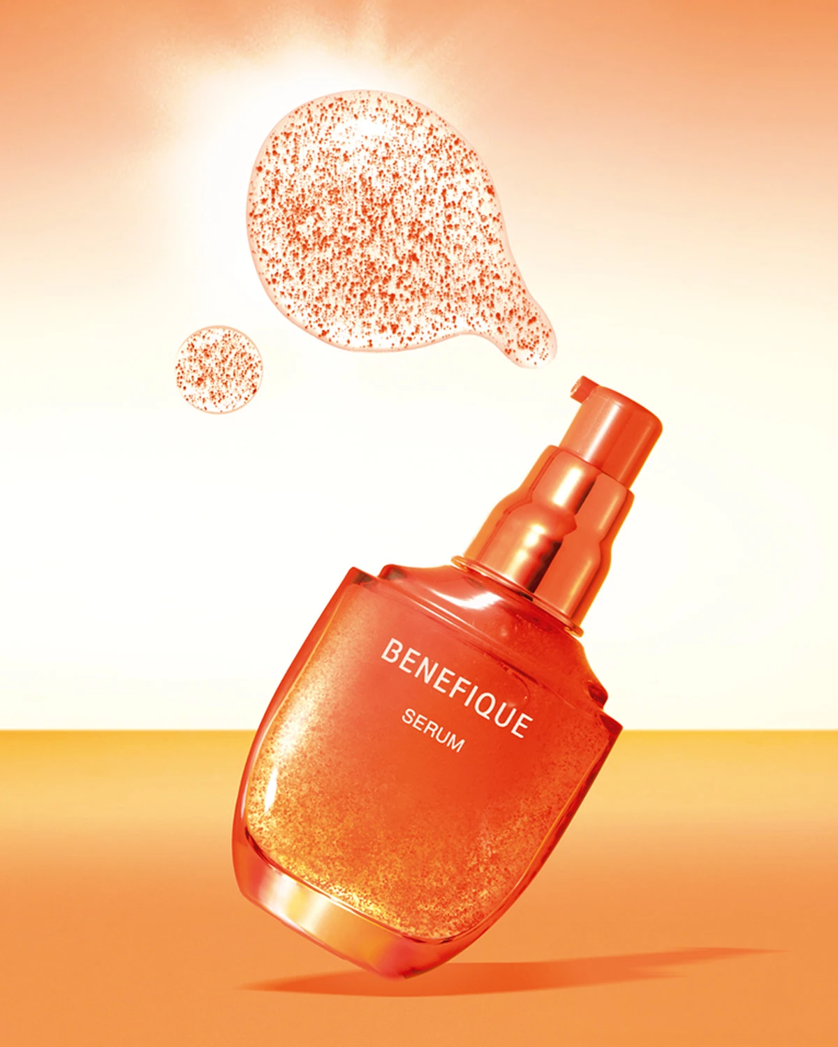 うるおい感を与える赤い粒の 時間差浸透処方を実現