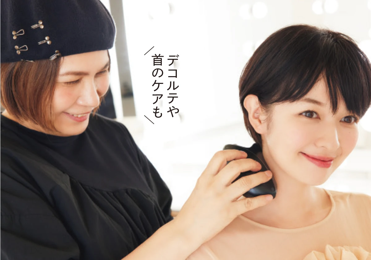 森 絵梨佳さん＆千吉良恵子さん　バイタリフト かっさ EH-SP85使用③