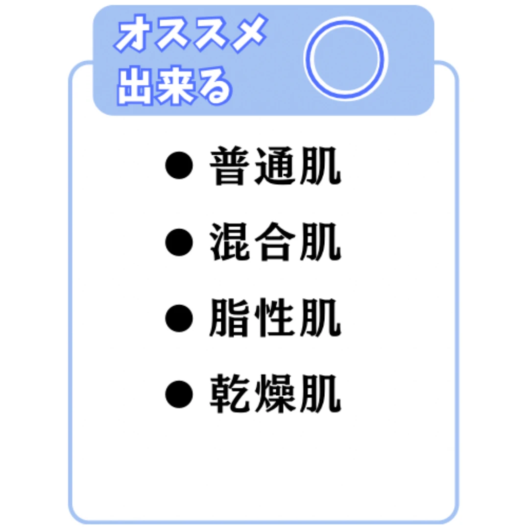 VCチャージ スムースマスクをオススメ出来る肌質