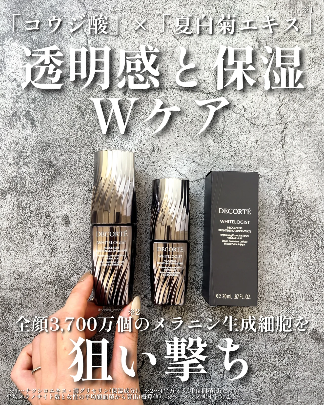 DECORTÉ　デコルテ　コスメデコルテ　ホワイトロジストネオジェネシスブライトニングコンセントレイト　デパコス　美容液　美白ケア　医薬部外品