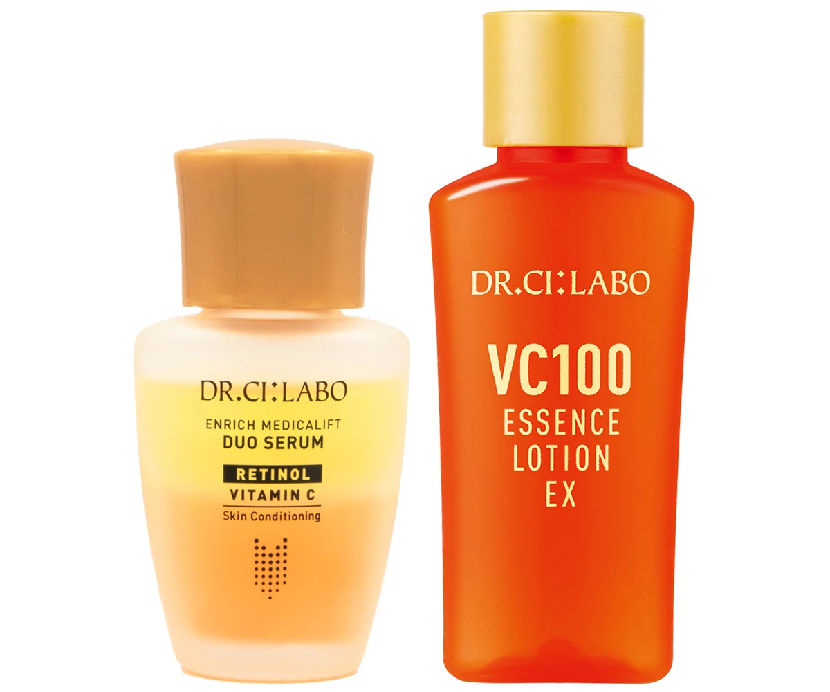 14日間体感セット　エンリッチメディカリフトデュオセラム７ml　VC100エッセンスローション14ml