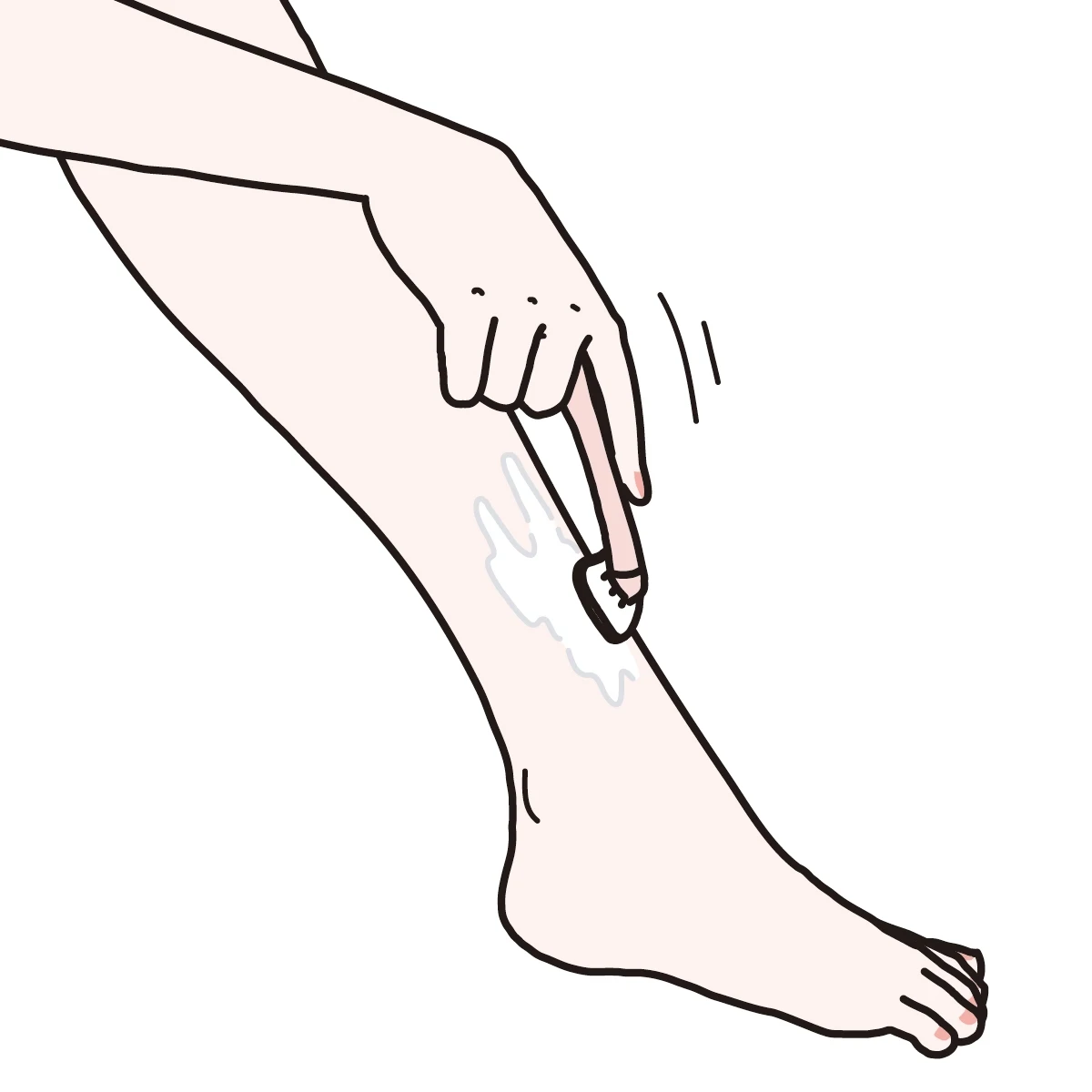 カミソリなどでムダ毛を処理