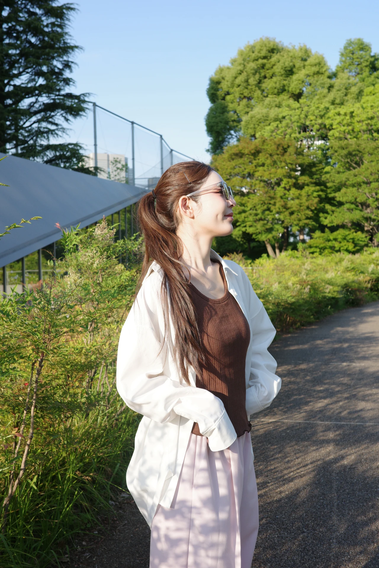 emmi エミ 紫外線 近赤外線 UVカット LUMISHADE by SOLAMENT®︎ ルミシェード バイ ソラメント 着る日焼け止め 石森美月季