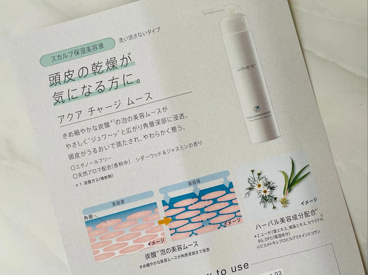 【ines(イネス)】でスカルプ美容を始めてみませんか…?アクア チャージ ムースでキレイを頭皮から作る♪_6