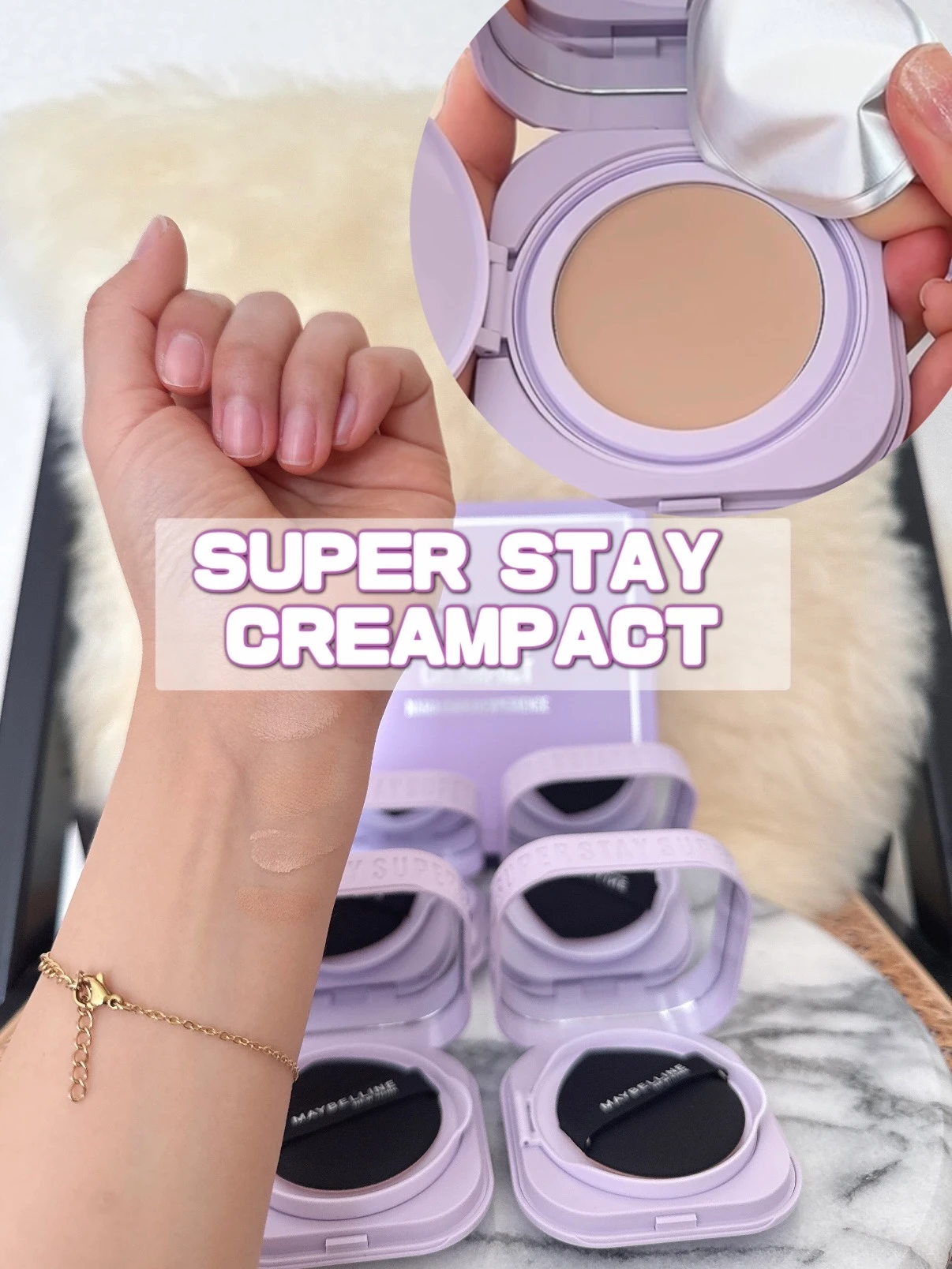 メイベリン　クリームファンデーション　ファンデ　SPステイ