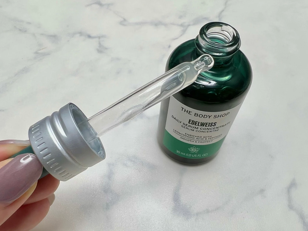 【とろりテクスチャーが心地よい】ザ・ボディショップ　エーデルワイス コンセントレート セラム_2
