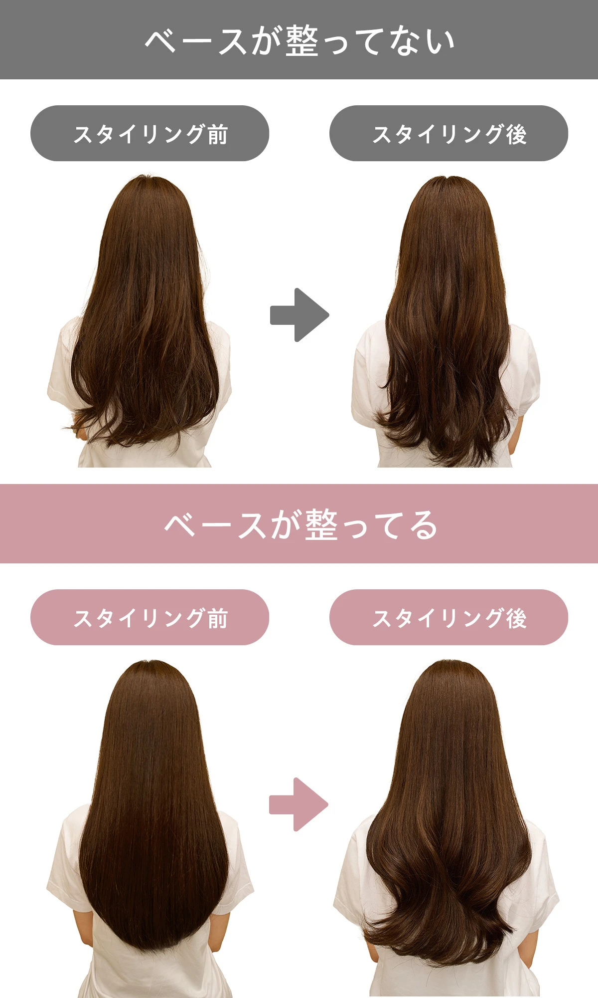 Straine ストレイン シャンプー トリートメント ビフォー アフター