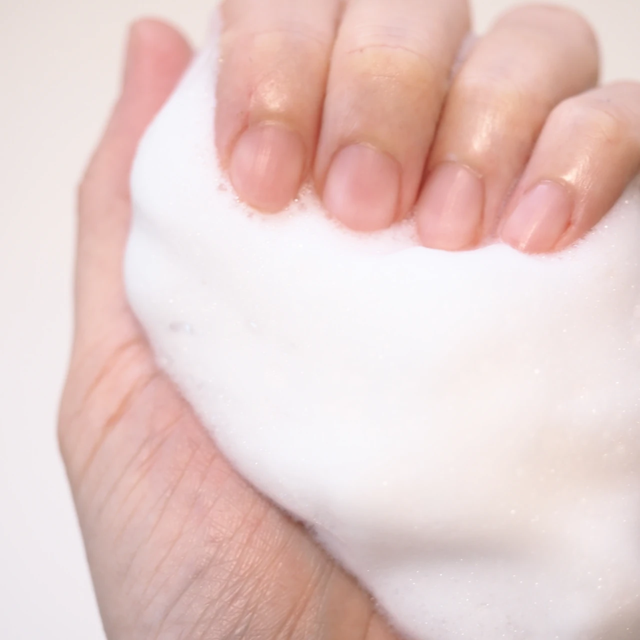 ふわふわ、モコモコな泡立ち