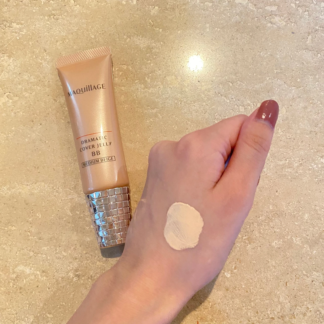 【検証】マスクに付かない噂は本当？　マキアージュ ドラマティック カバージェリー BB_2