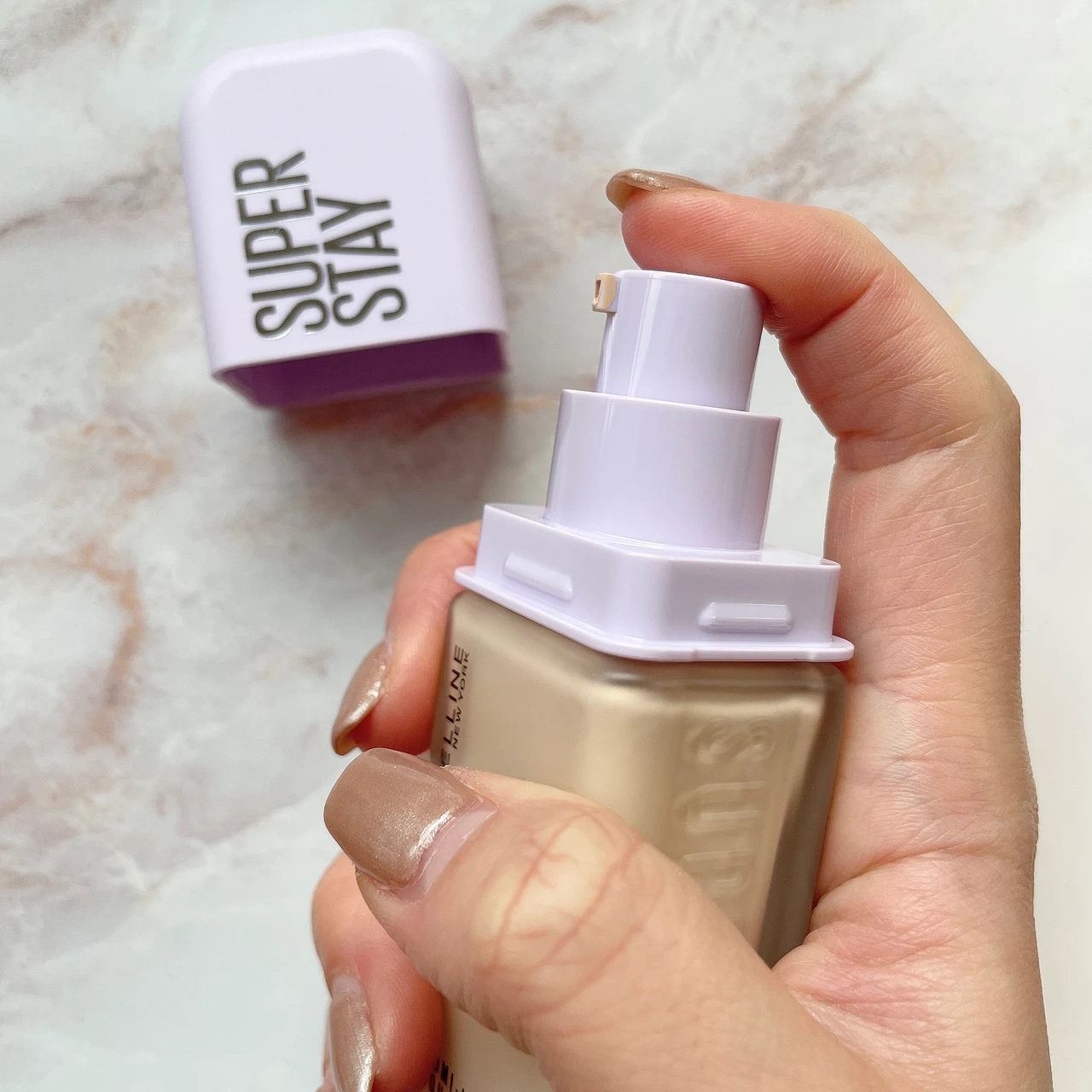 【全色レビュー】2/10発売！メイベリン新作"SPステイ ルミマット リキッド ファンデーションが優秀すぎる♡ドラコスファンデの進化とは？_3_2