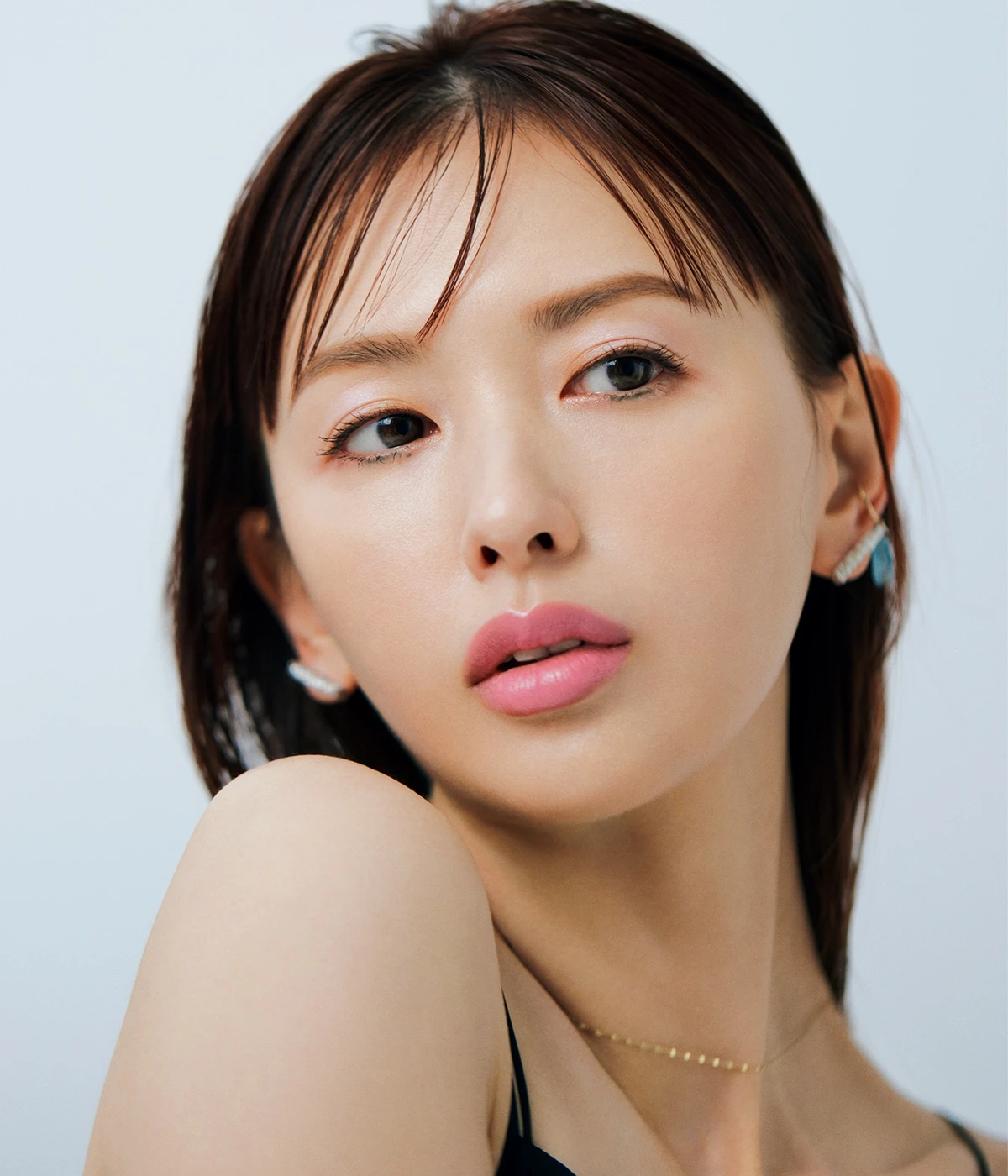 鈴木えみ　SHISEIDO テクノサテン ジェル リップスティック 407　リップメイク