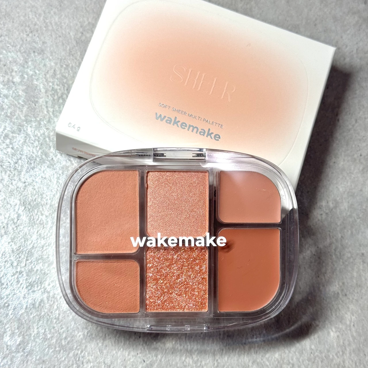WAKEMAKE ウェイクメイク ソフトシアーマルチパレット 01 コーラルヘルツ
