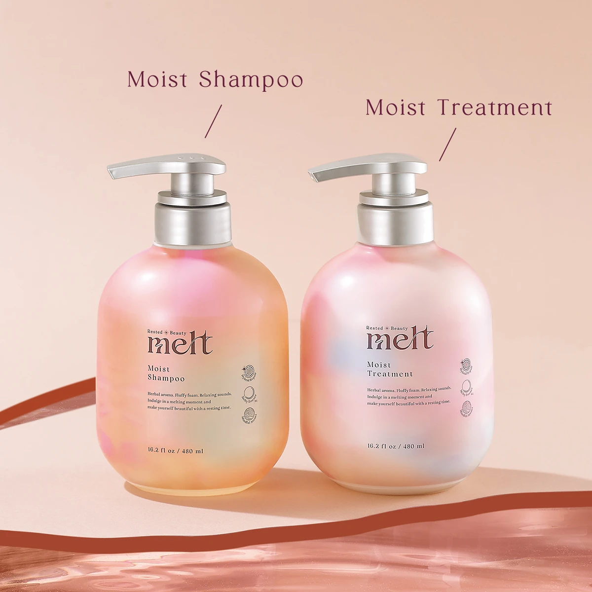 melt モイスト シャンプー、melt モイスト トリートメント