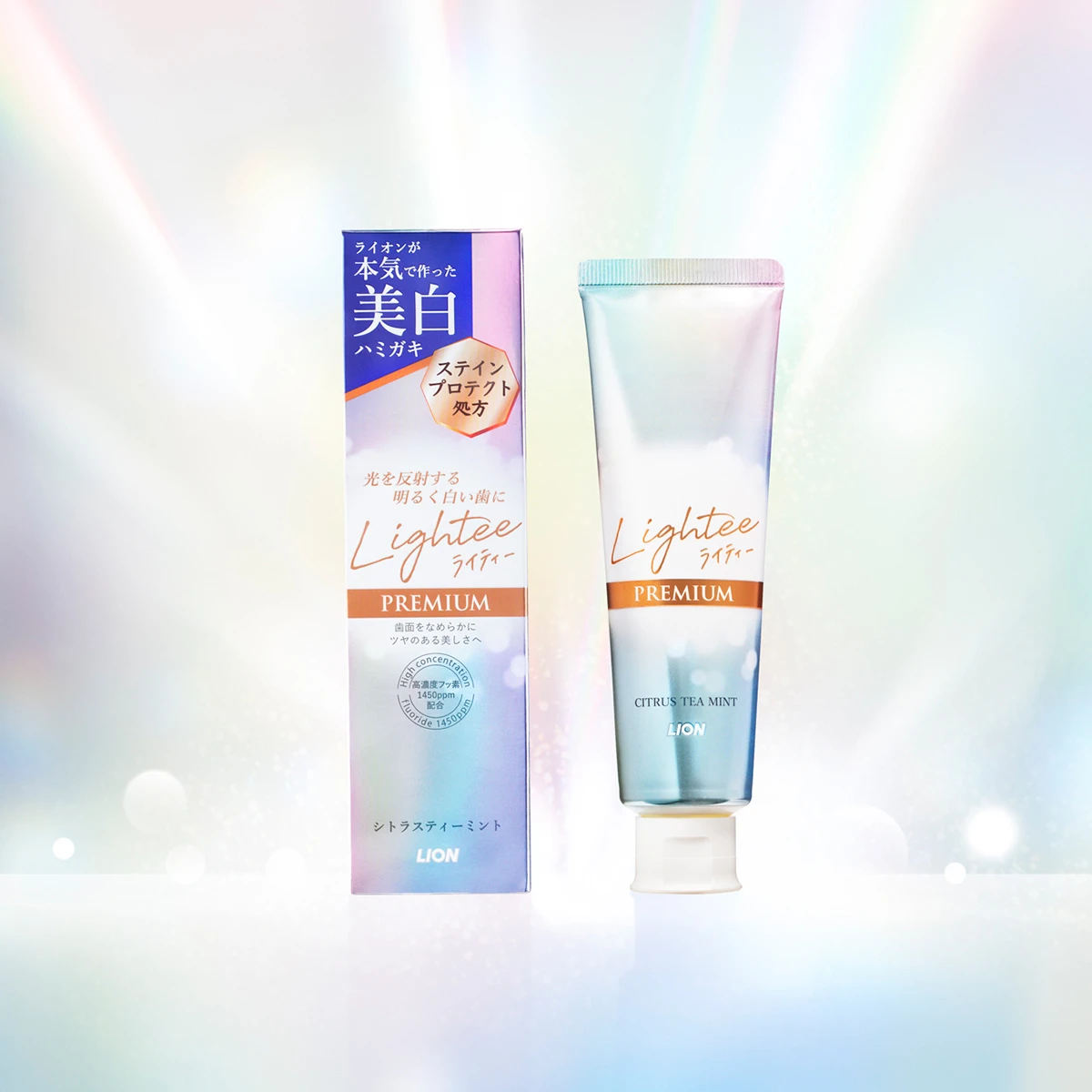 Lightee（ライティー）ハミガキ PREMIUM［医薬部外品］  販売名：ライオンデンタルペーストFpa　ライオン