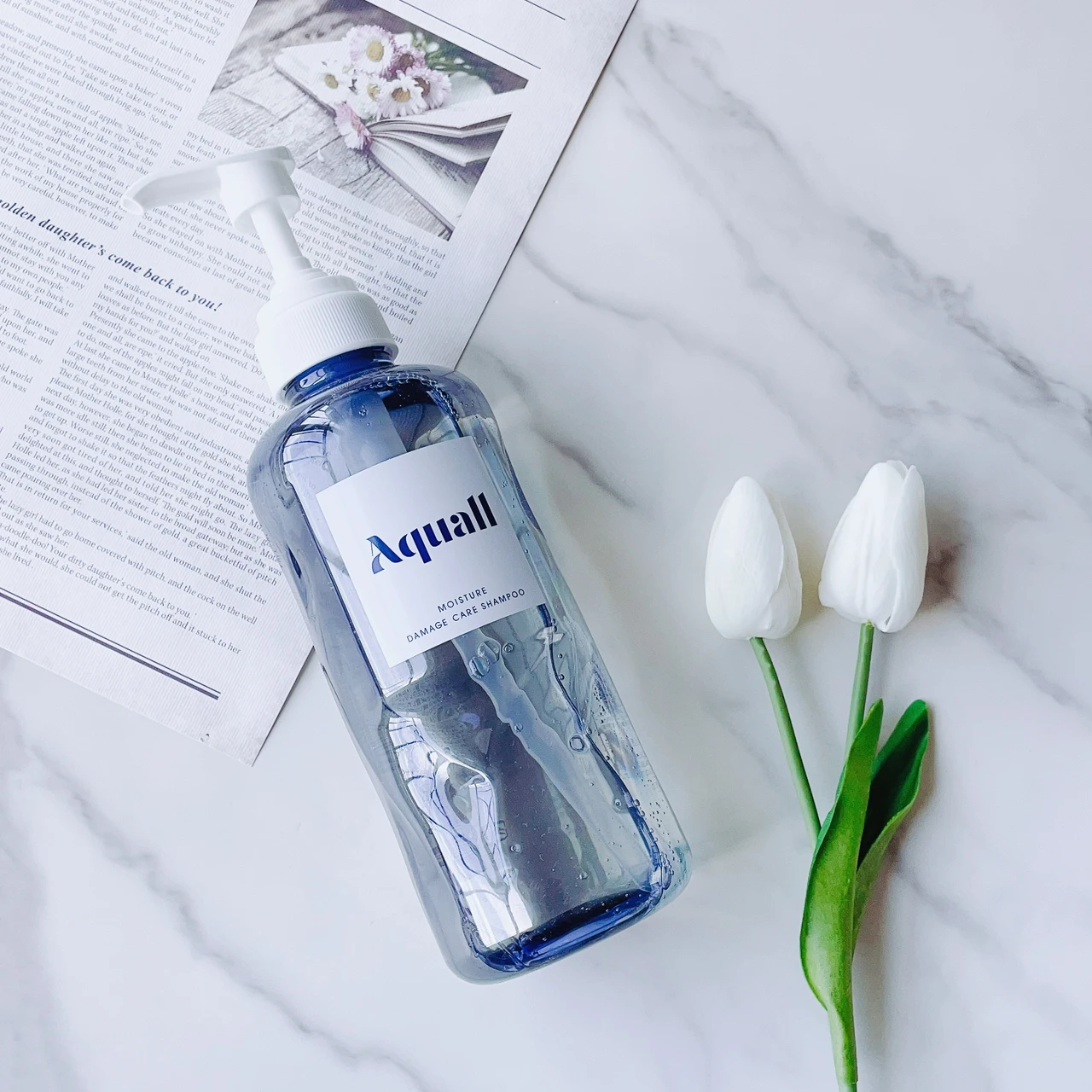 【洗うたび、ダメージ補修】うるおいをイメージた青いパッケージが目印！アクオル モイスチャーダメージケア_2_1