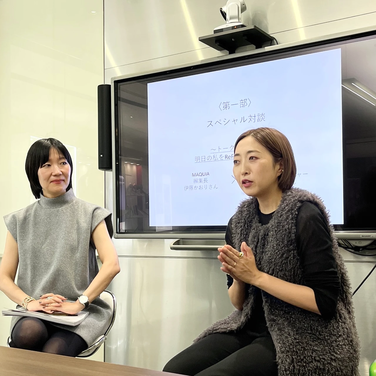 【マキアサロン×ReFa】ヘアアイロンの新製品リファカールアイロン プロにワクワク! ReFa加藤さんとMAQUIA伊藤編集長の対談に心震える素敵な夜のレポートです!_6