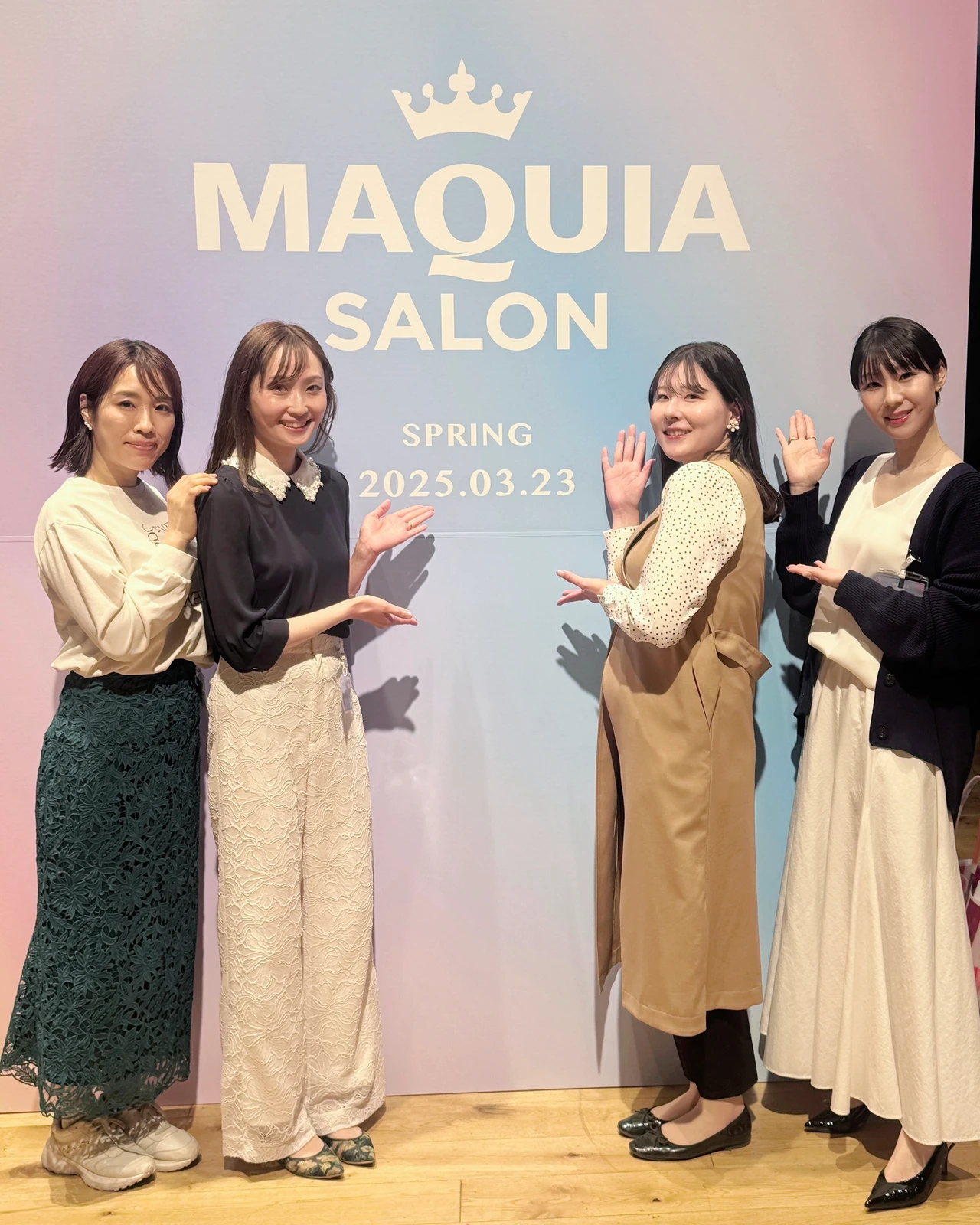マキアサロン2025 マキアインフルエンサーと集合写真