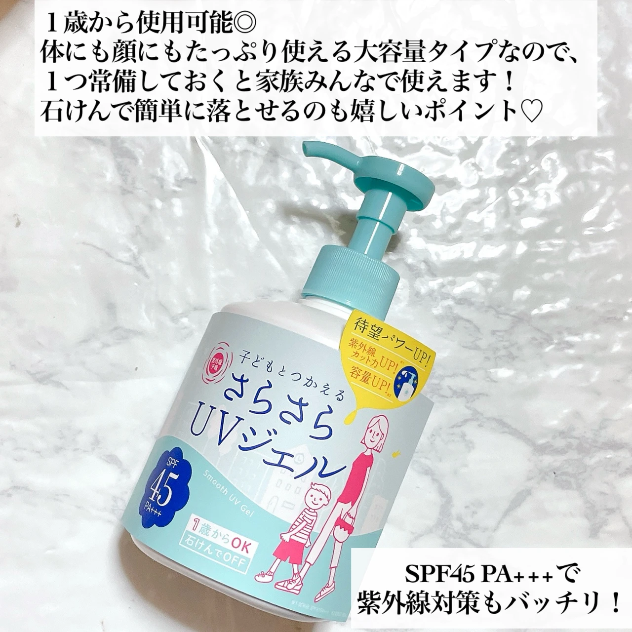 さらさらUVジェル 日焼け止めジェル 顔 体 紫外線予報 UVさらさらジェル SPF30 PA+++ 体 顔 日焼けどめ