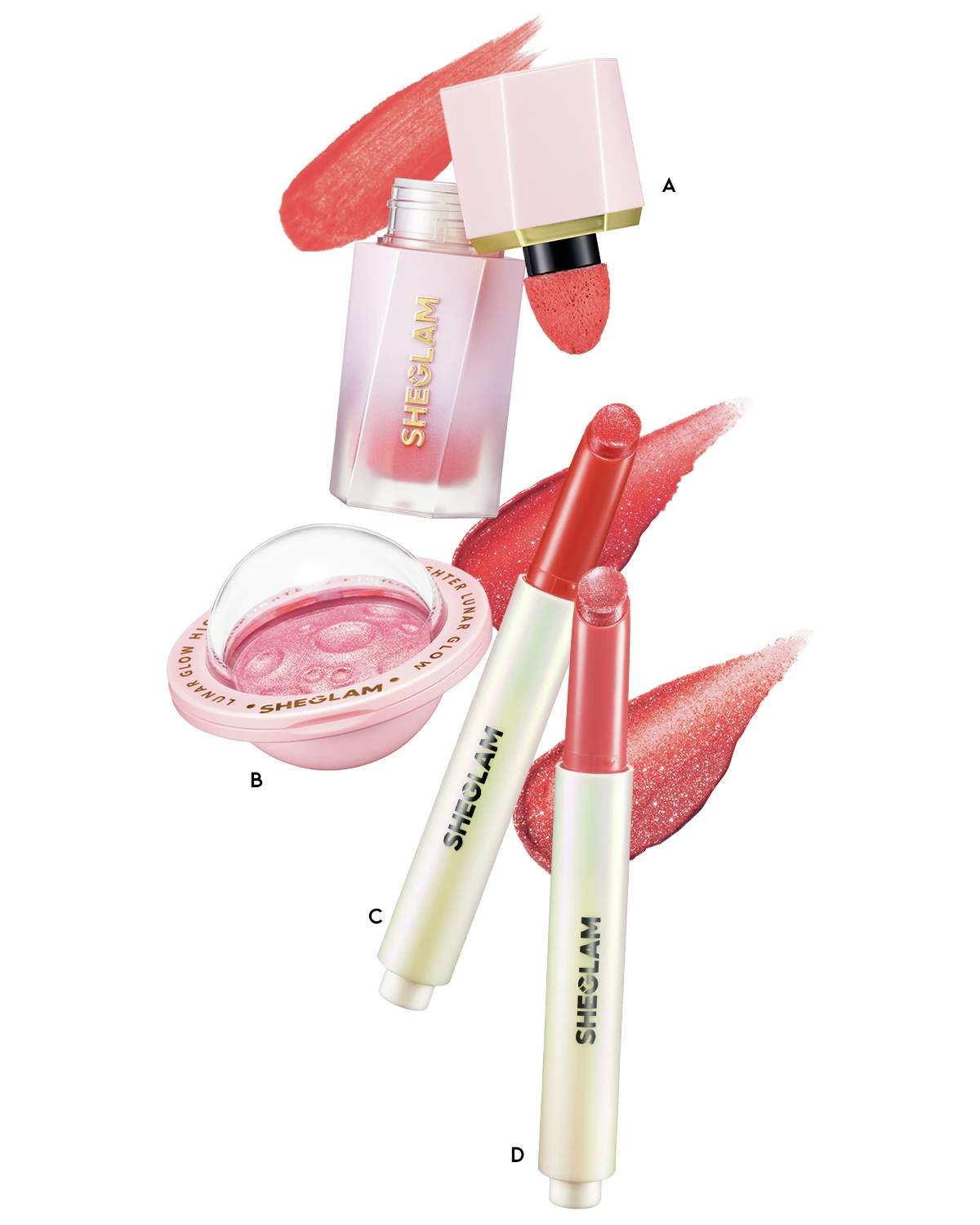 高発色で色持ちの良いジェルクリーム状のチーク