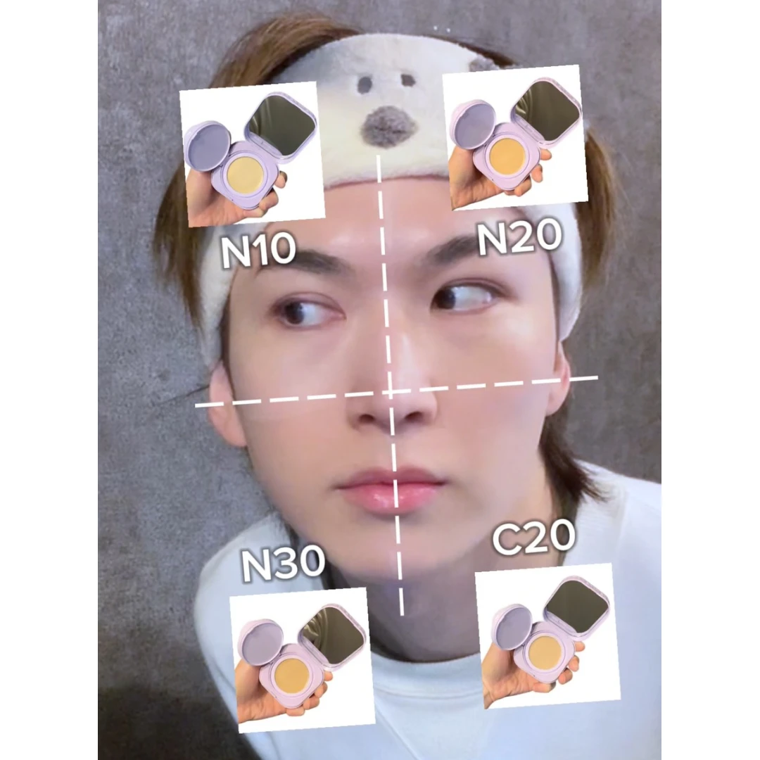 メイベリン SPステイ クリームパクト ファンデーションの色味比較