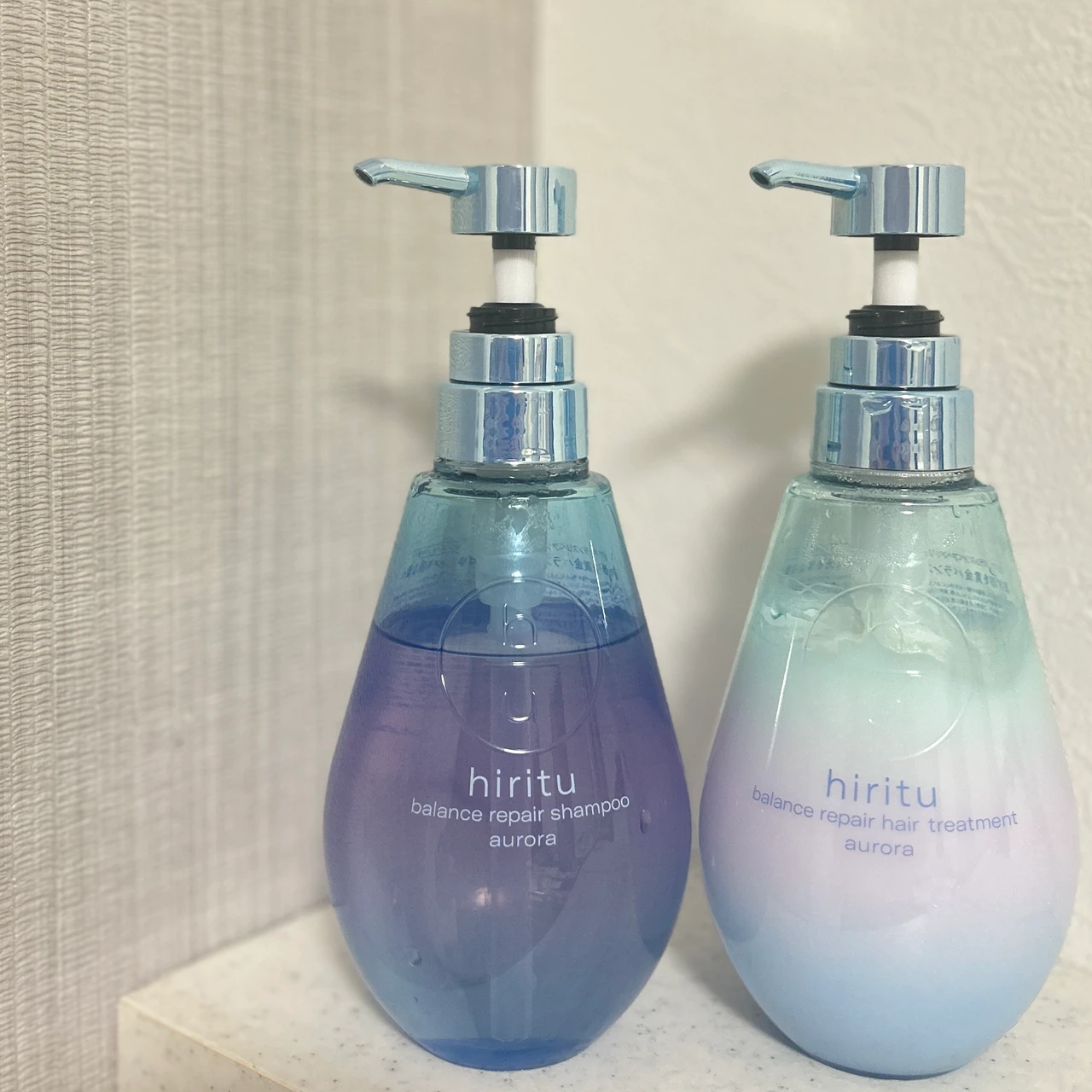 【hiritu(ヒリツ)】シリーズ最高峰のツヤ♡なめらかまばゆ髪へ！「AURORA SERIESシャンプー&トリートメント」