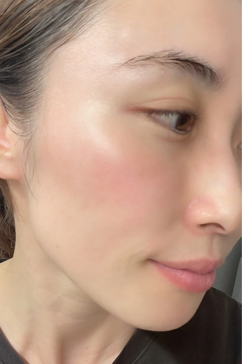 ザ クレンジング バーム 洗顔後のスキンケア前の状態