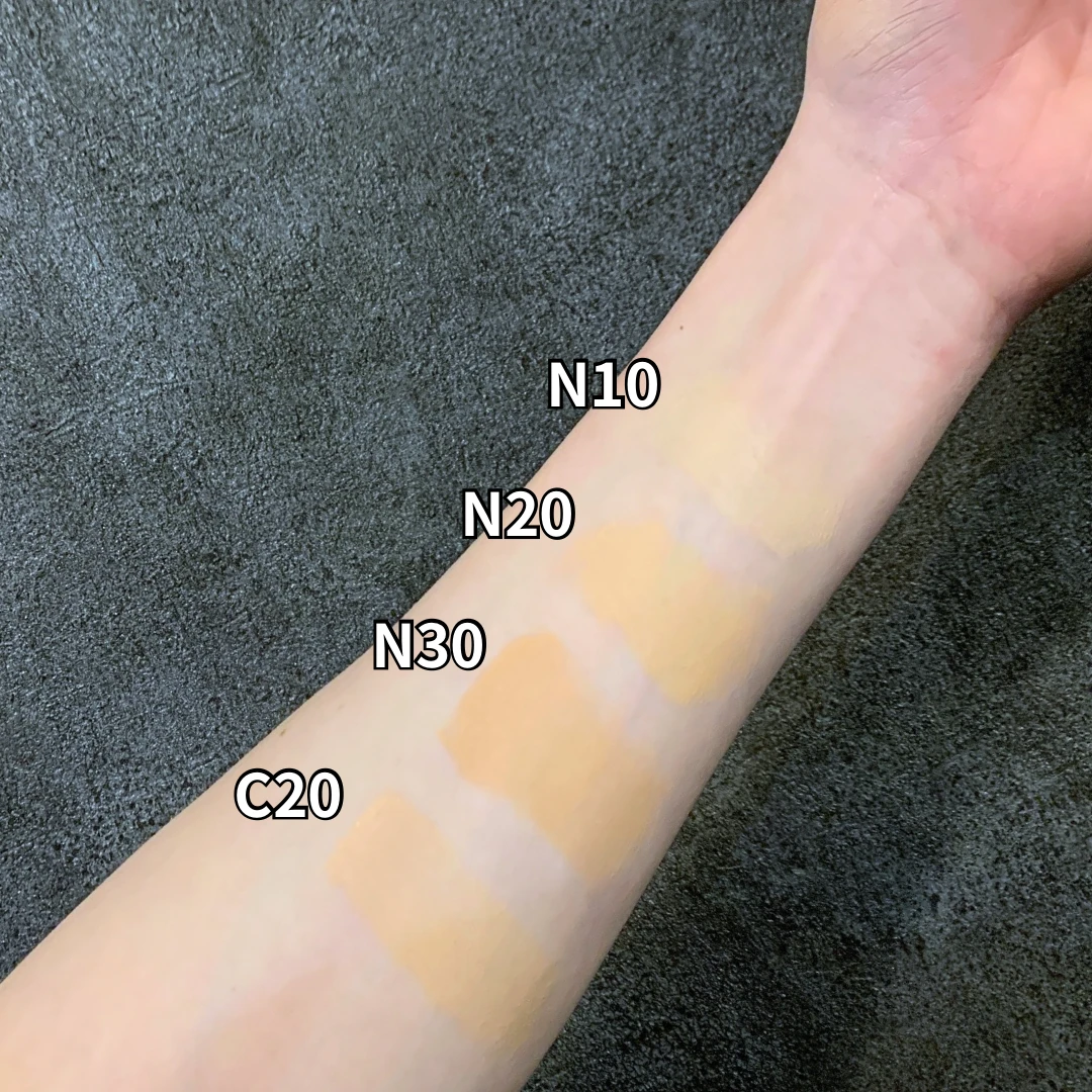 メイベリン SPステイ クリームパクト ファンデーションの色味比較