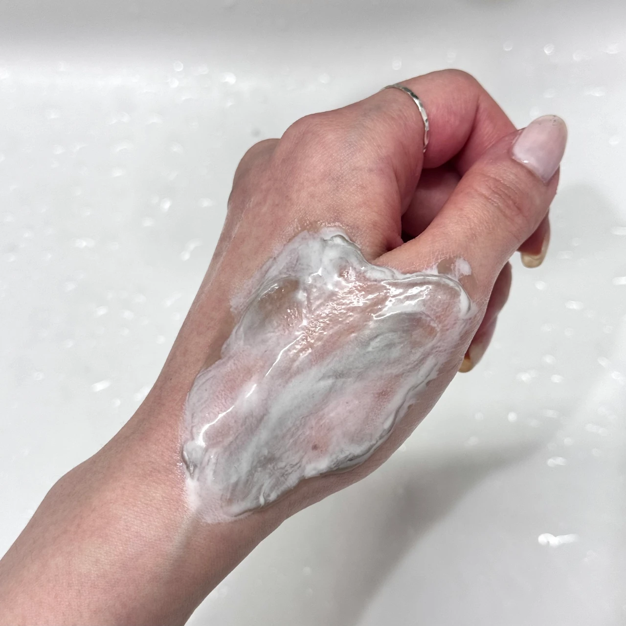 DUO デュオザクレンジングバーム ホワイトa 乳化の様子 使用感