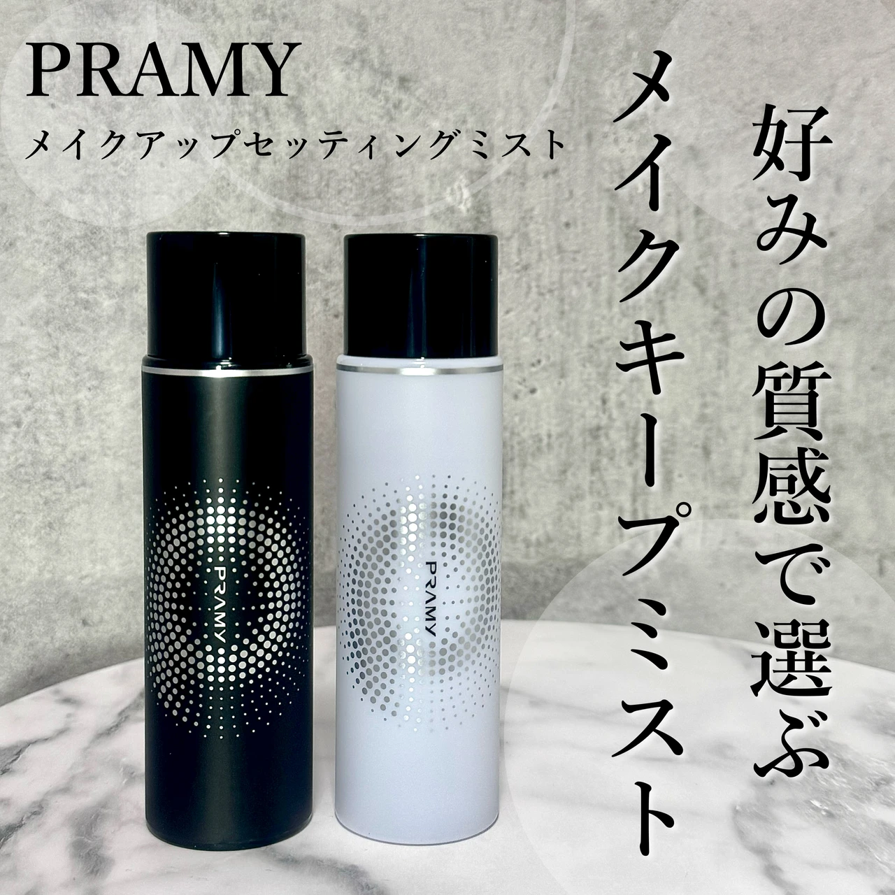 プラミーPRAMY メイクアップセッティングミスト マットタイプ モイストタイプ