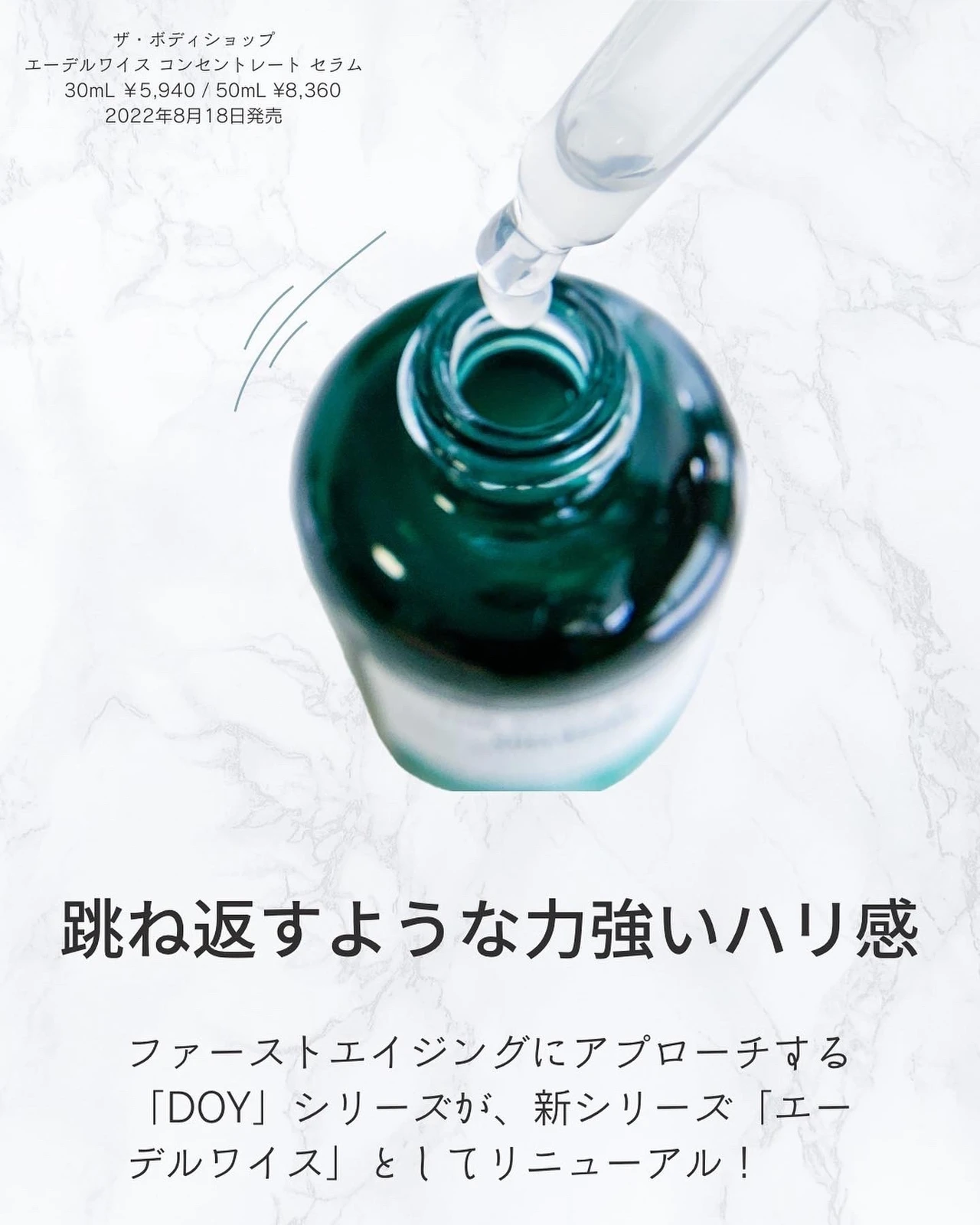 ザ・ボディショップ エーデルワイス コンセントレート セラム