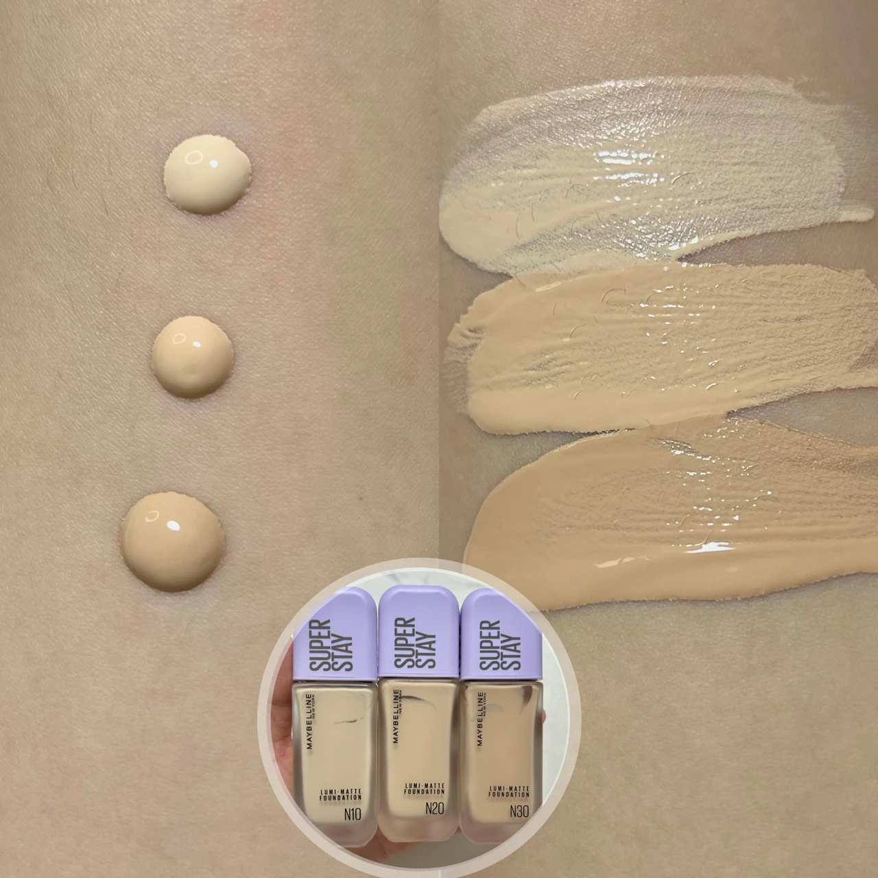 【全色レビュー】2/10発売の薄膜ファンデーション メイベリン ニューヨーク
SPステイ ルミマット リキッド ファンデーション_4