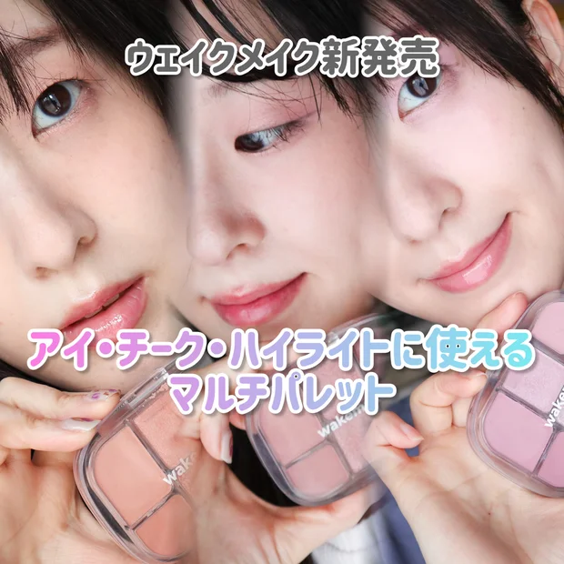 【WAKEMAKE】シャドウ・チーク・ハイライトが1つのパレットに！韓国でも大人気！