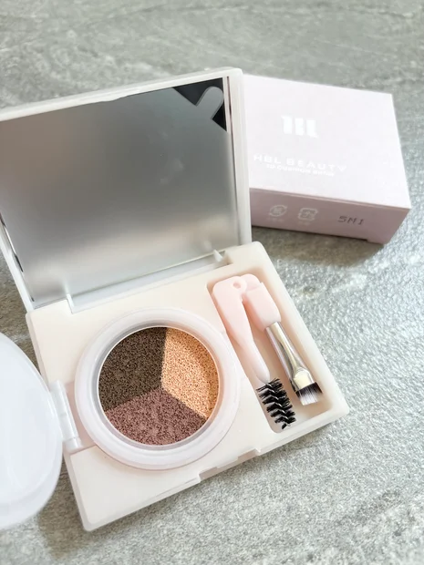 【HBL BEAUTY】先行発売中！大人気3Dクッションブロウ 新色02ライトブラウンをスウォッチ付きでご紹介♪
