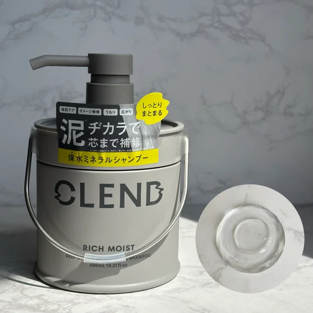 【CLEND】泥のチカラで芯まで補修する保水ミネラルシャンプー&トリートメントが誕生