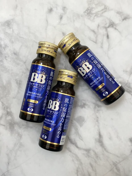 《チョコラBB®️リッチ・セラミド》肌の保湿力を高めてくれるドリンク飲んでみたよ！