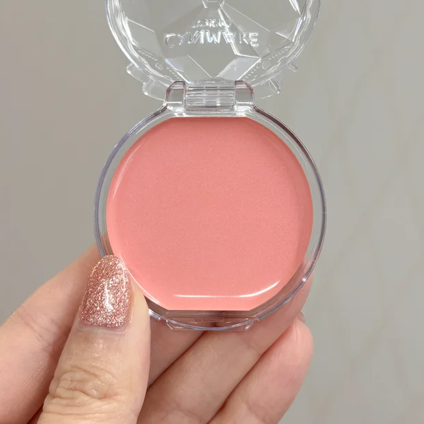 【キャンメイク】人気クリームチークの新色『24  ピーチムース』を他の色と比較してレビュー