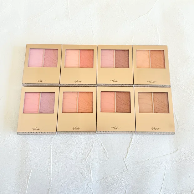 ヴィセ新作【レイヤード フルリ チーク】全色スウォッチ！イエベ、ブルベに合う色は？
