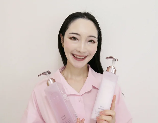 ふわっと上品な良い香り♪サラサラでしっとりまとまる髪へ。