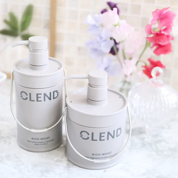 【ヘアケア】泥の力でうねり知らずのまとまる美髪へ♡CLENDのクレイ配合シャンプー＆トリートメントークレンド リッチモイスト ディープクレンジング ミネラル シャンプー／クレンド リッイモイスト ディープリペア ミネラル トリートメント