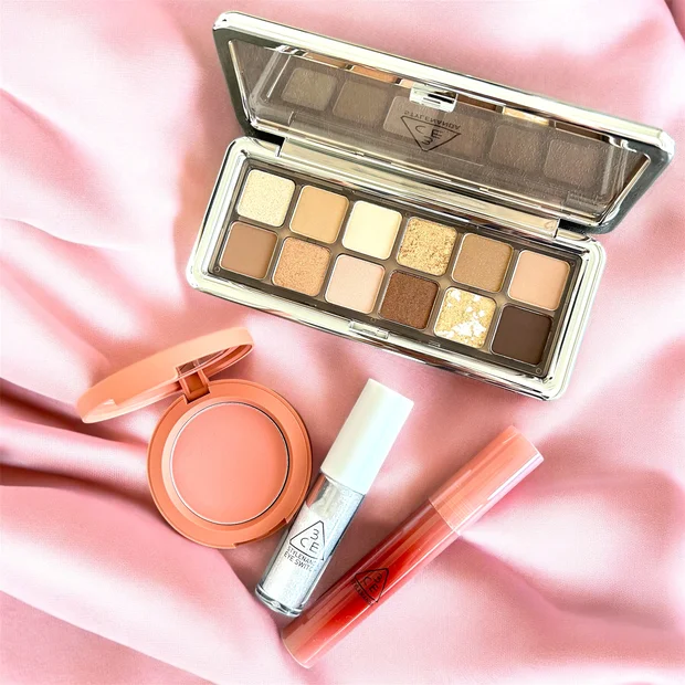 【韓国コスメ3CE】新作ピンククリスタルコレクションをレビュー！大人のブラウンメイクも解説