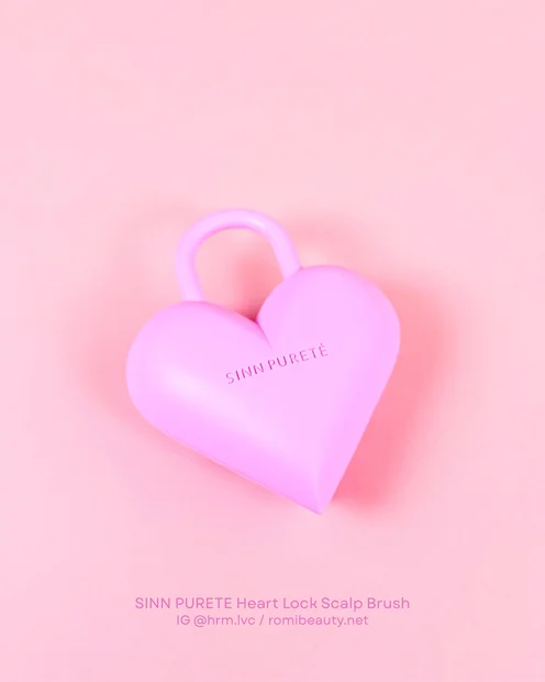 【衛生的で超便利‼️】SINN PURETE（シンピュルテ）ハートロック スカルプブラシ🩷🔐 頭皮ケアが楽しくなる新習慣