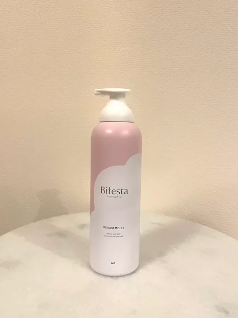 本田翼さん推し！敏感肌OKなビフェスタの泡洗顔はもこもこで時短に【40代プチプラスキンケア】